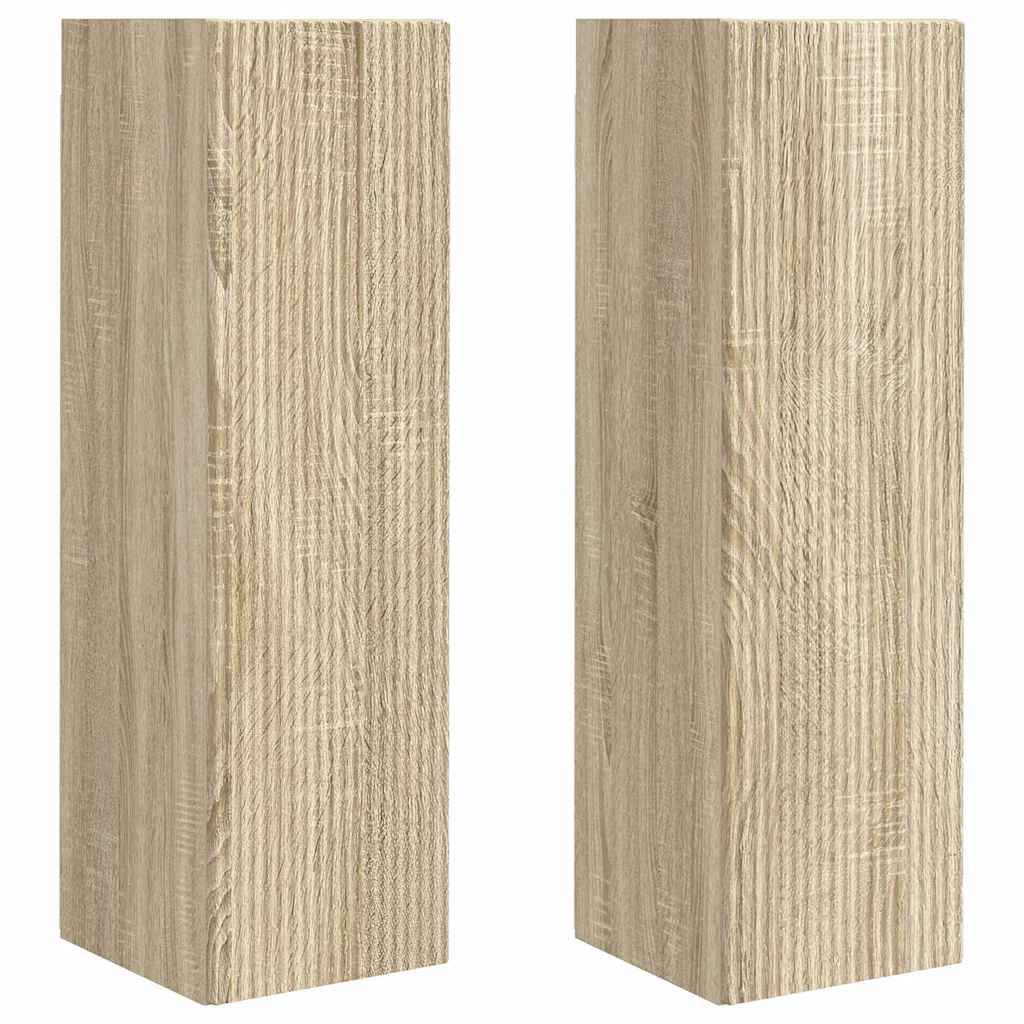 Meuble TV mural 2 pcs Sonoma 30 x 31 x 100 cm Bois d'ingénierie - XIOS