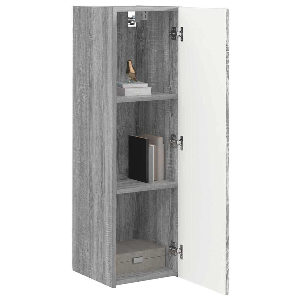 Meuble TV mural Gris Sonoma 30 x 31 x 100 cm Bois d'ingénierie - XIOS