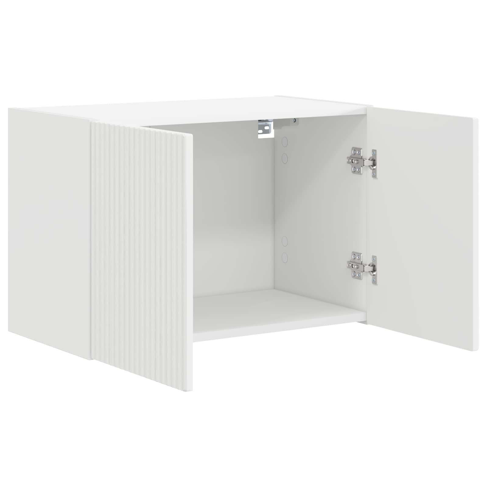 Meuble TV mural Blanc 59,5 x 31 x 40 cm Bois d'ingénierie - XIOS