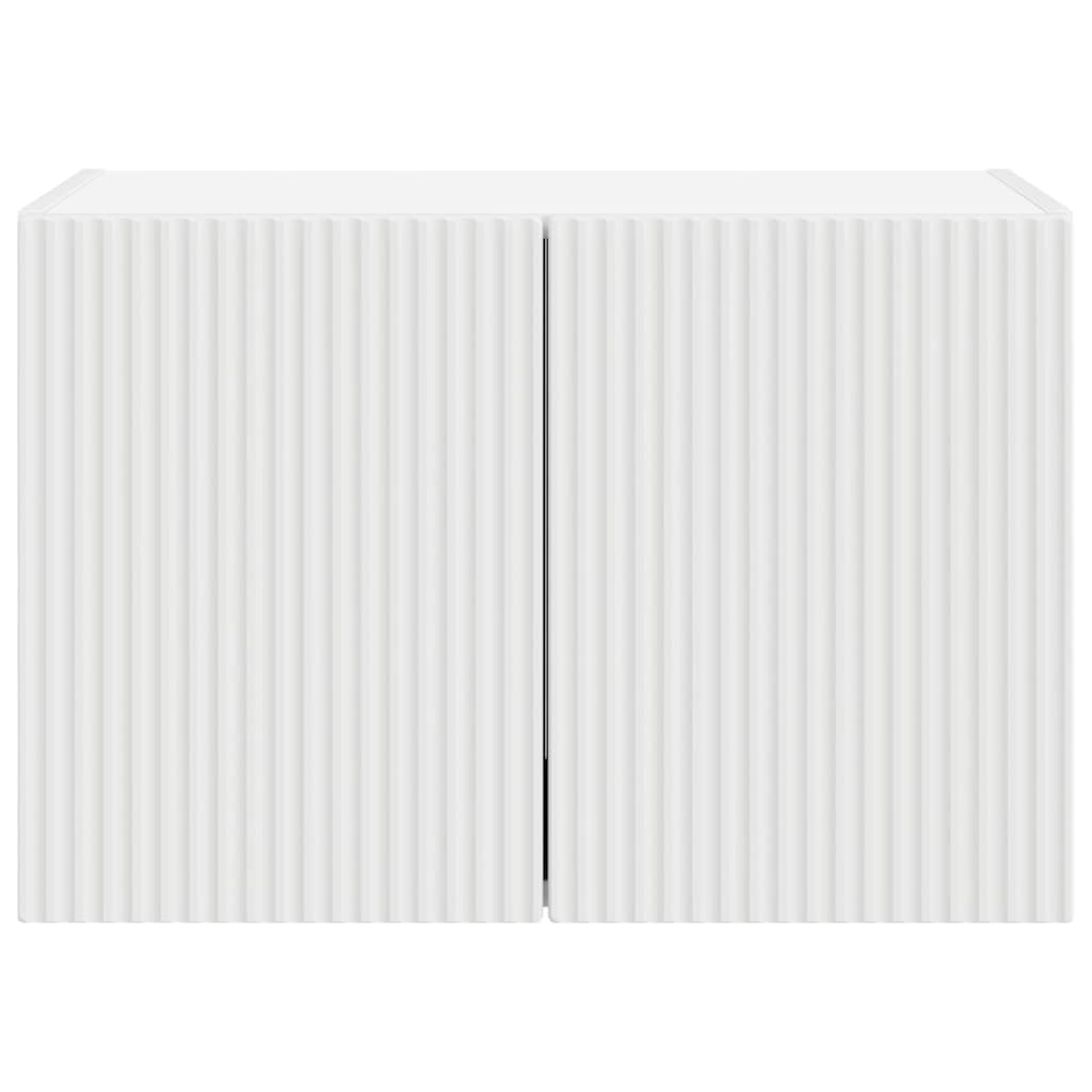 Meuble TV mural Blanc 59,5 x 31 x 40 cm Bois d'ingénierie - XIOS