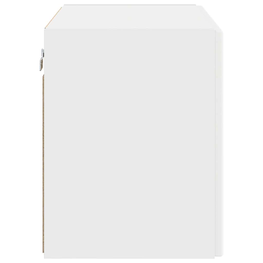 Meuble TV mural Blanc 59,5 x 31 x 40 cm Bois d'ingénierie - XIOS