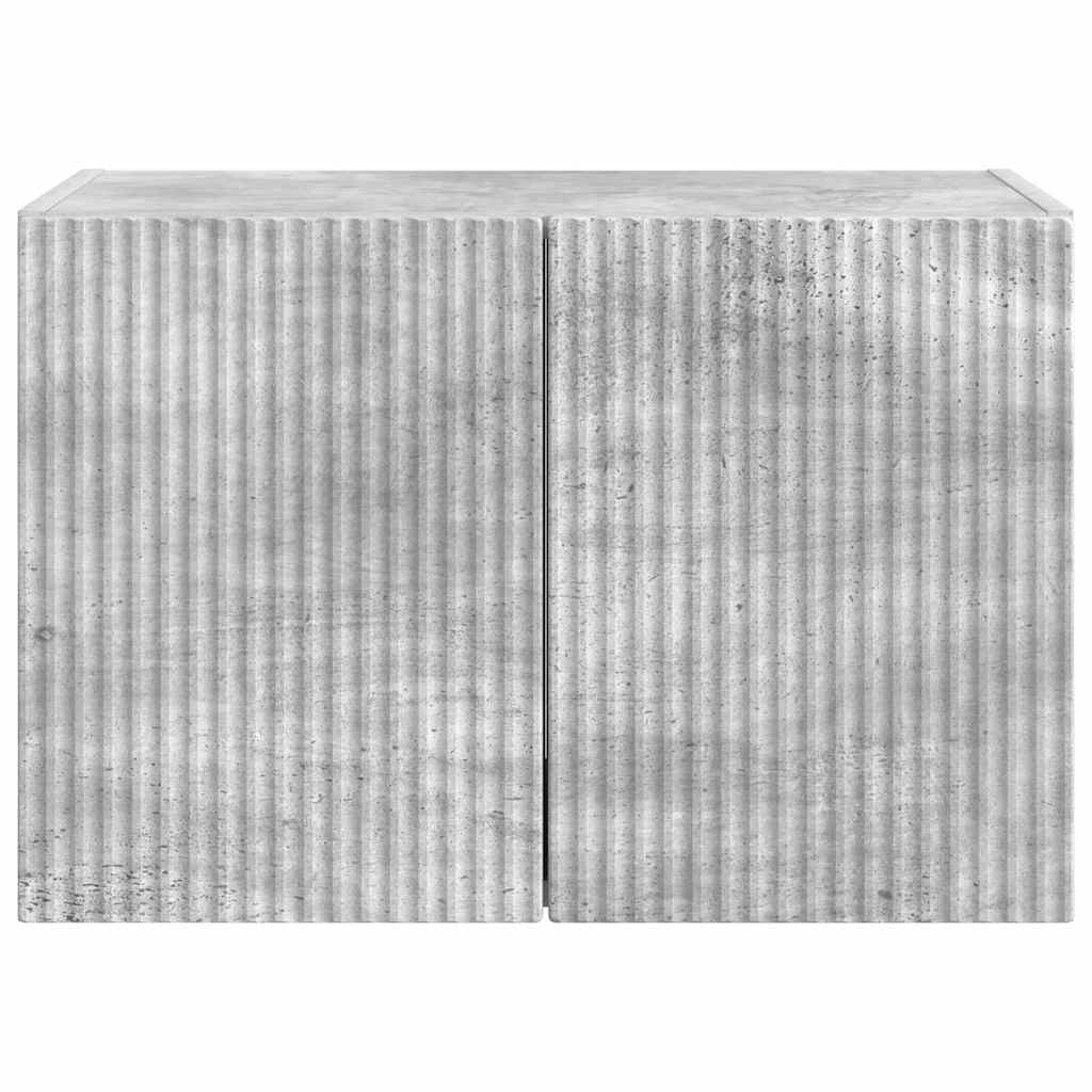 Meuble TV mural Gris béton 59,5 x 31 x 40 cm Bois d'ingénierie - XIOS