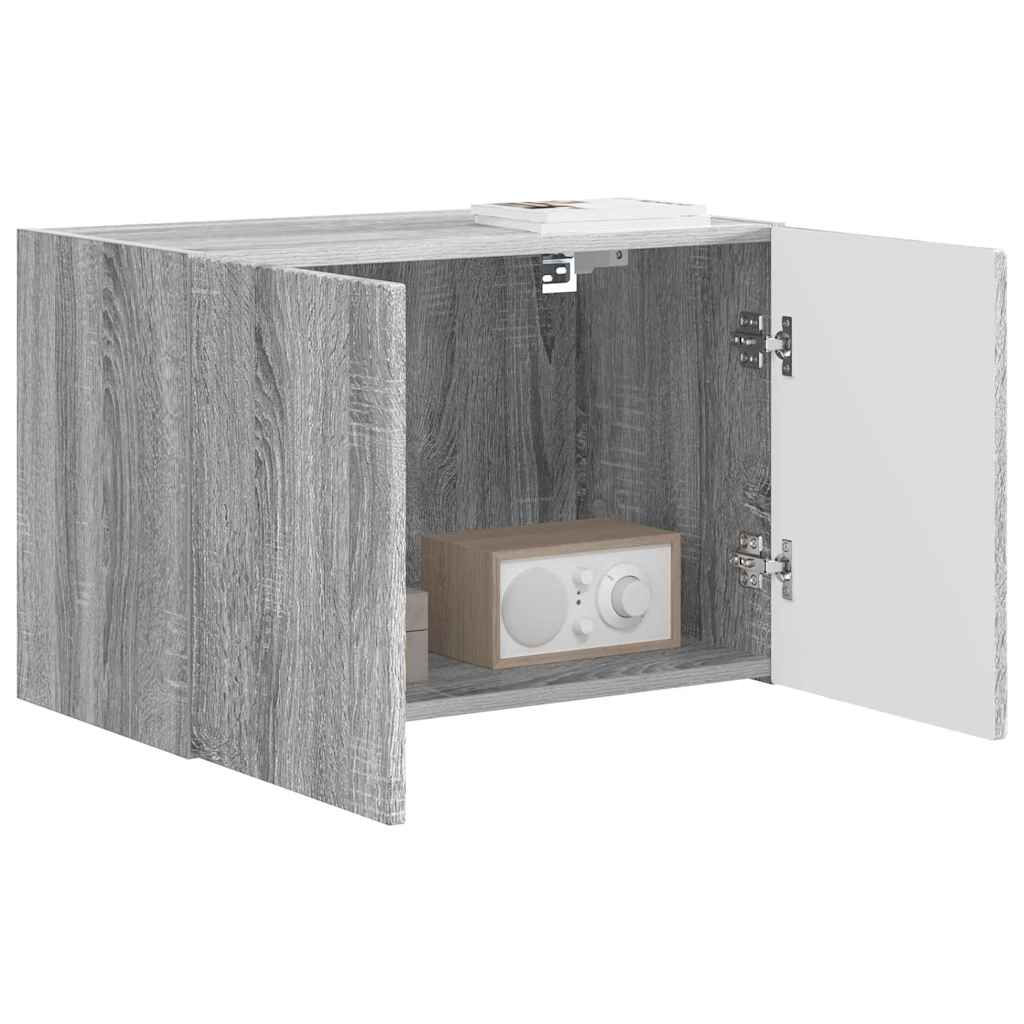 Meuble TV mural Gris Sonoma 59,5 x 31 x 40 cm Bois d'ingénierie - XIOS