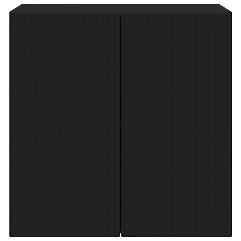 Meuble TV mural Noir 59,5 x 31 x 60 cm Bois d'ingénierie - XIOS