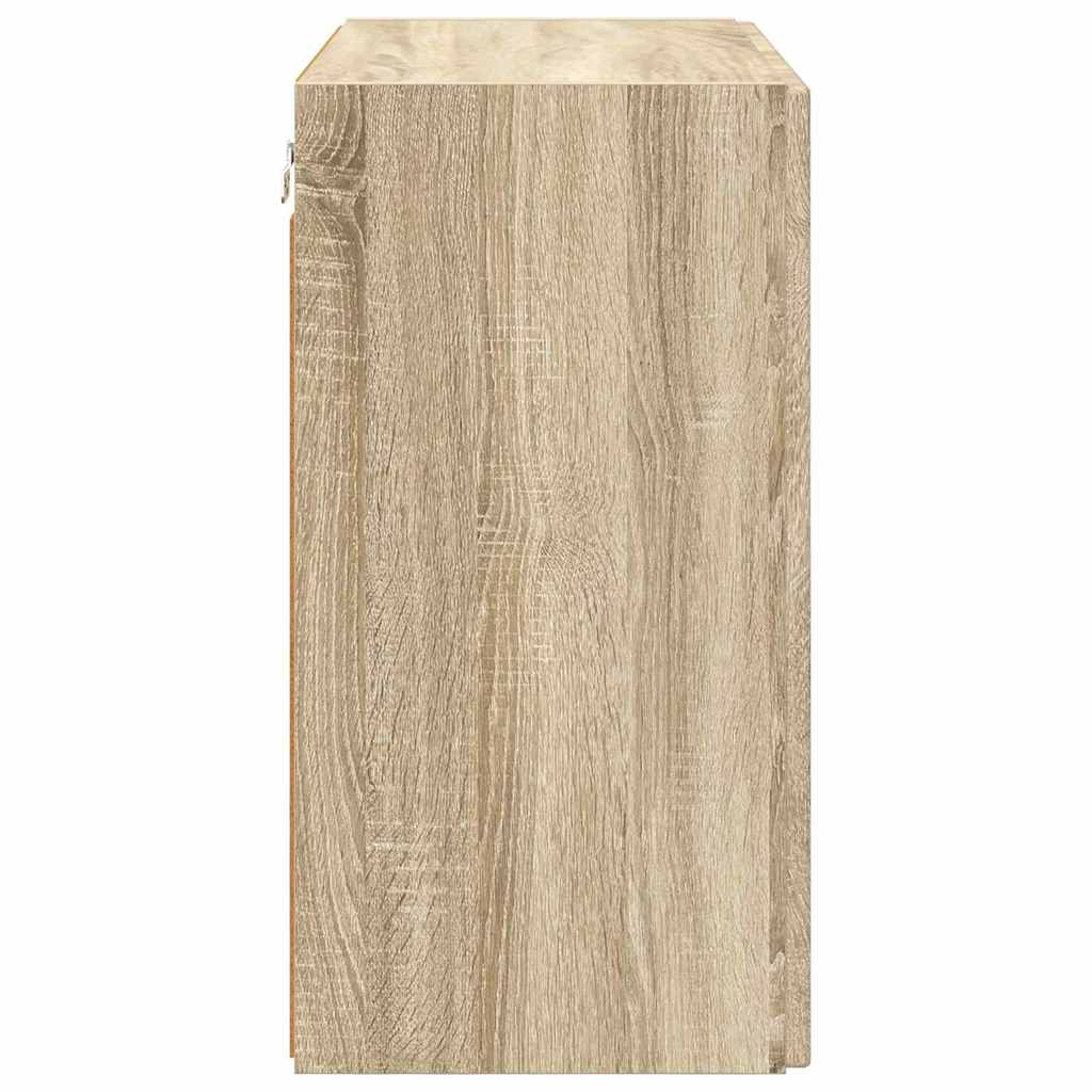 Meuble TV mural Montage mural Chêne Sonoma 59,5 x 31 x 60 cm - XIOS