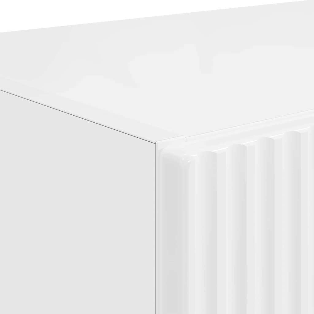 Meuble TV mural Montage mural Blanc brillant 59,5 x 31 x 60 cm - XIOS