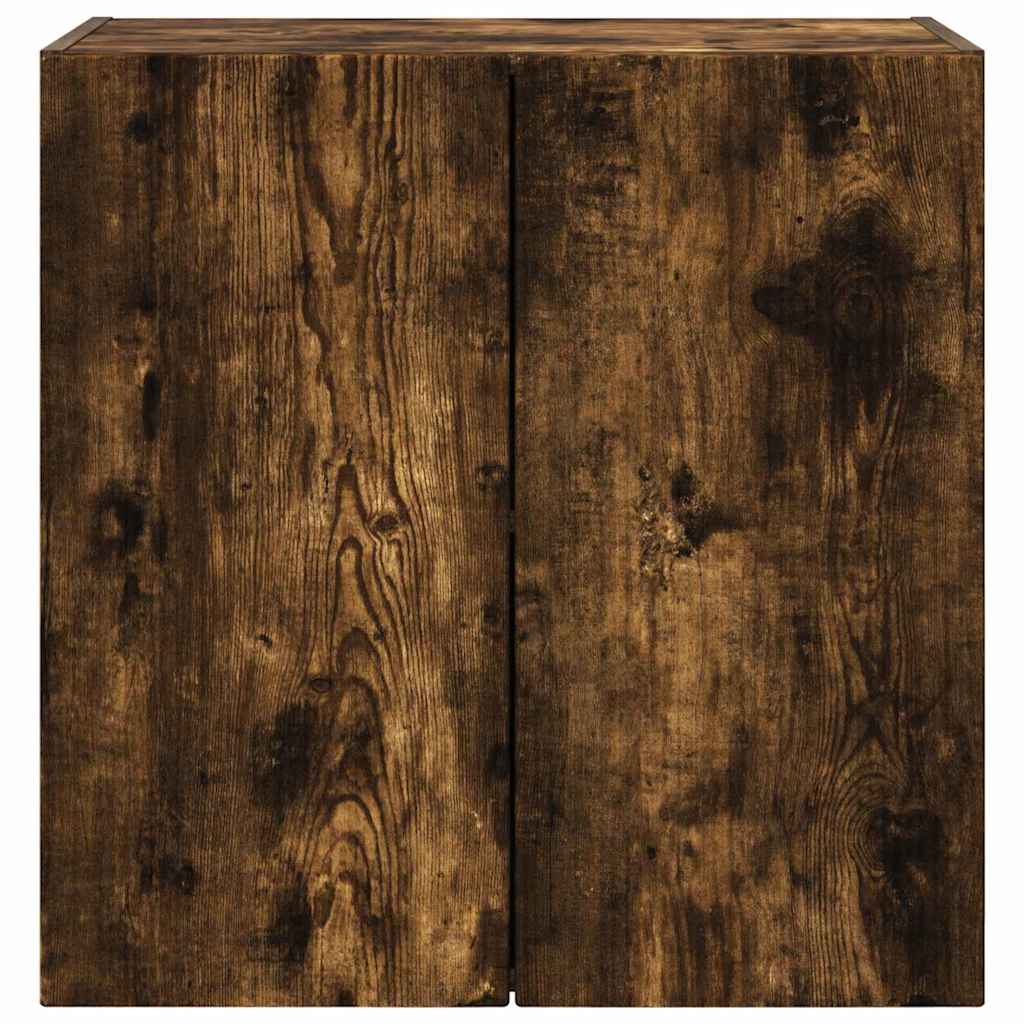 Meuble TV mural Chêne fumé 59,5 x 31 x 60 cm Bois d'ingénierie - XIOS