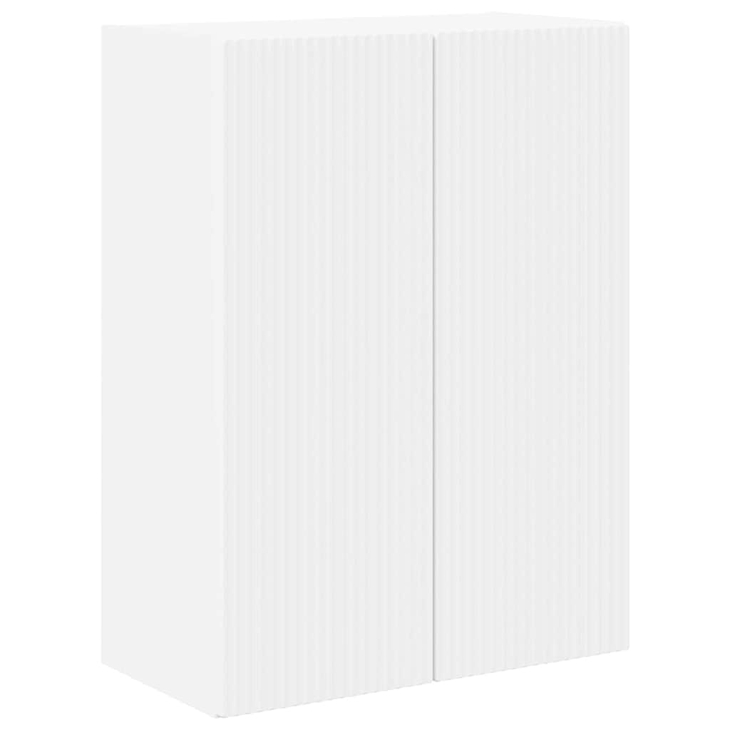 Meuble TV mural Blanc 59,5 x 31 x 80 cm Bois d'ingénierie - XIOS