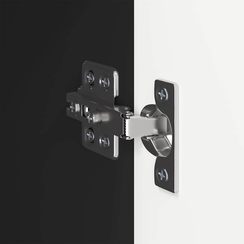 Meuble TV mural Noir 59,5 x 31 x 80 cm Bois d'ingénierie - XIOS