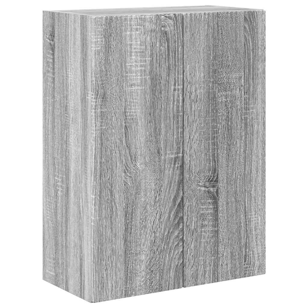 Meuble TV mural Gris Sonoma 59,5 x 31 x 80 cm Bois d'ingénierie - XIOS