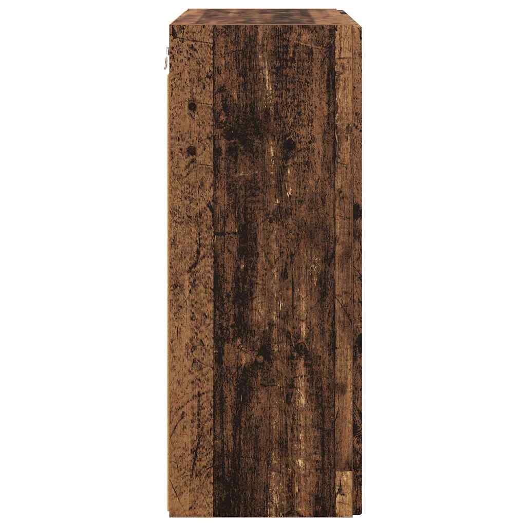 Meuble TV mural Bois Ancien 59,5 x 31 x 80 cm Bois d'ingénierie - XIOS