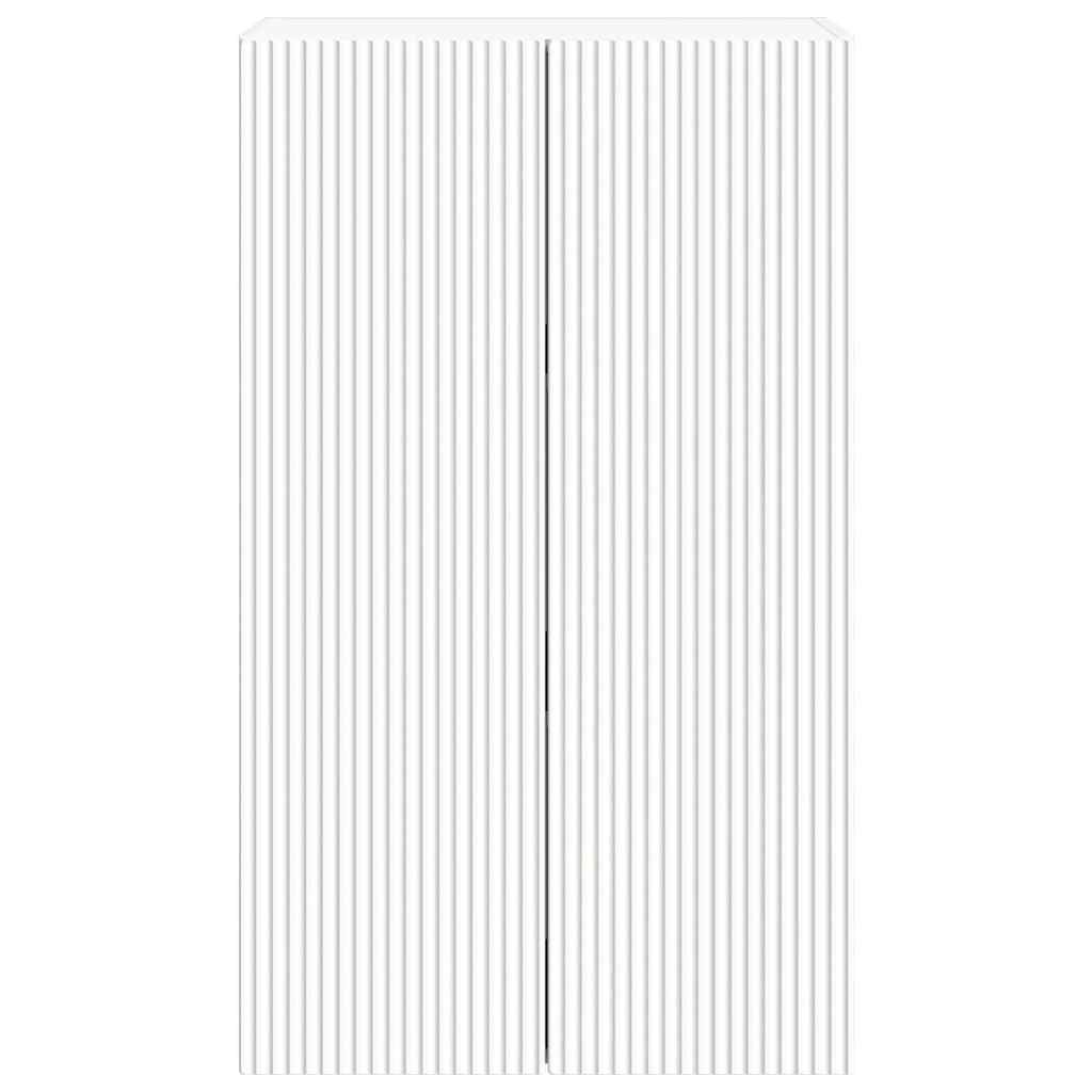 Meuble TV mural Blanc 59,5 x 31 x 100 cm Bois d'ingénierie - XIOS