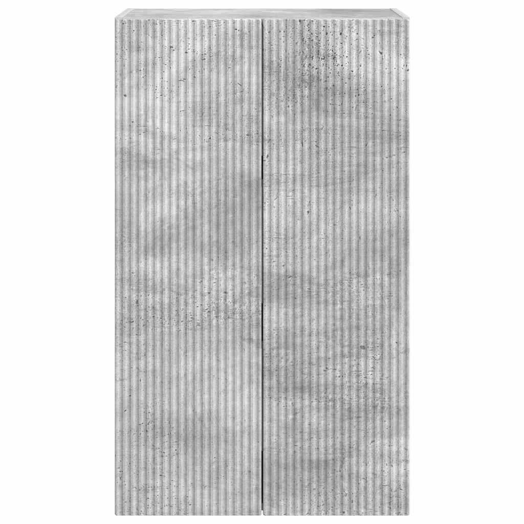 Meuble TV mural Gris béton 59,5 x 31 x 100 cm Bois d'ingénierie - XIOS