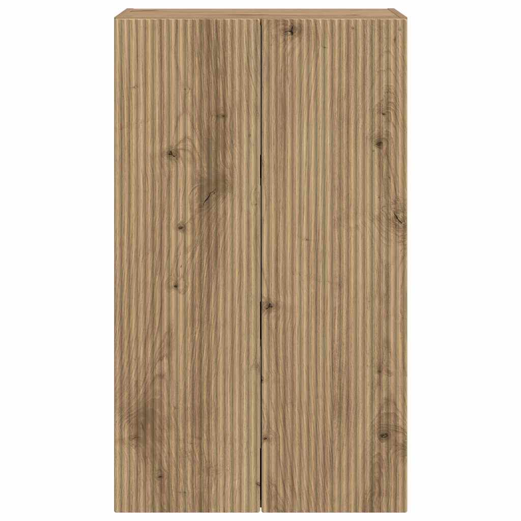 Meuble TV mural Chêne artisanal 59,5 x 31 x 100 cm - XIOS