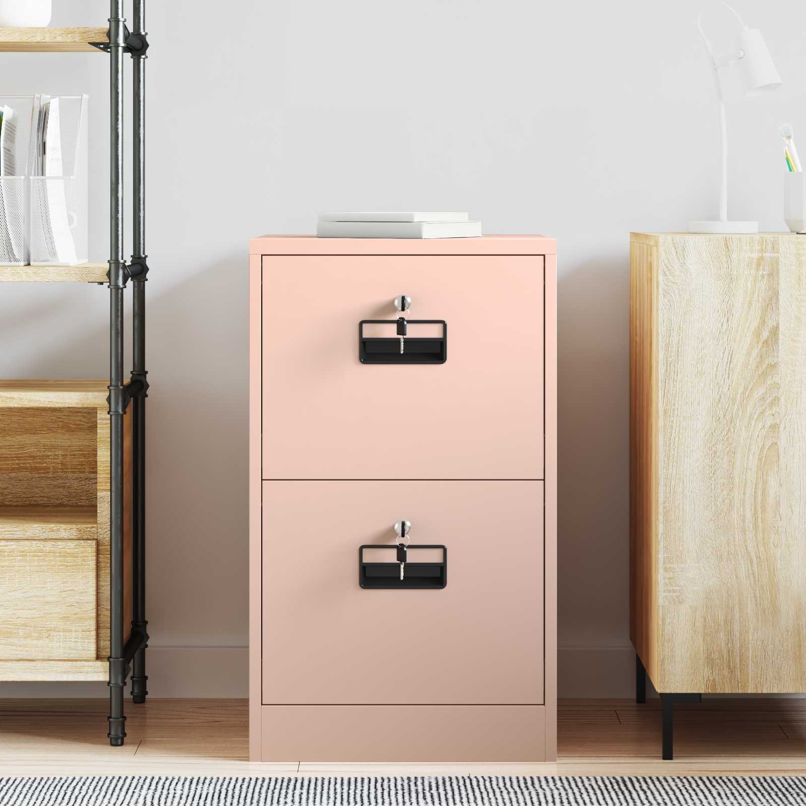Cabinet de Dossier Rose 44 x 50 x 106.5 cm Acier Laminé à Froid - XIOS