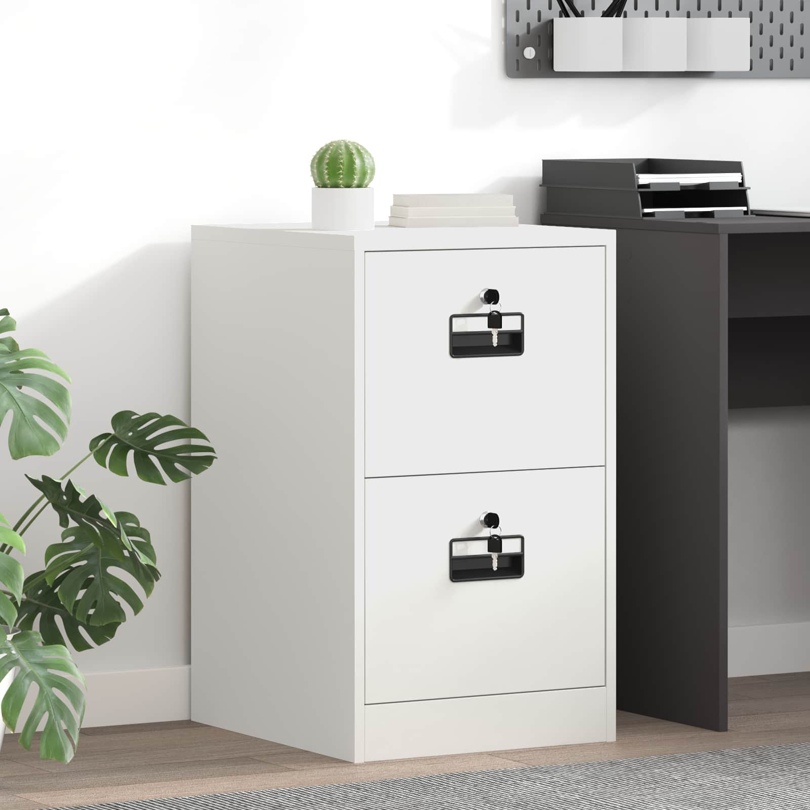 Cabinet de Dossier avec tiroir Blanc 44 x 50 x 106.5 cm - XIOS