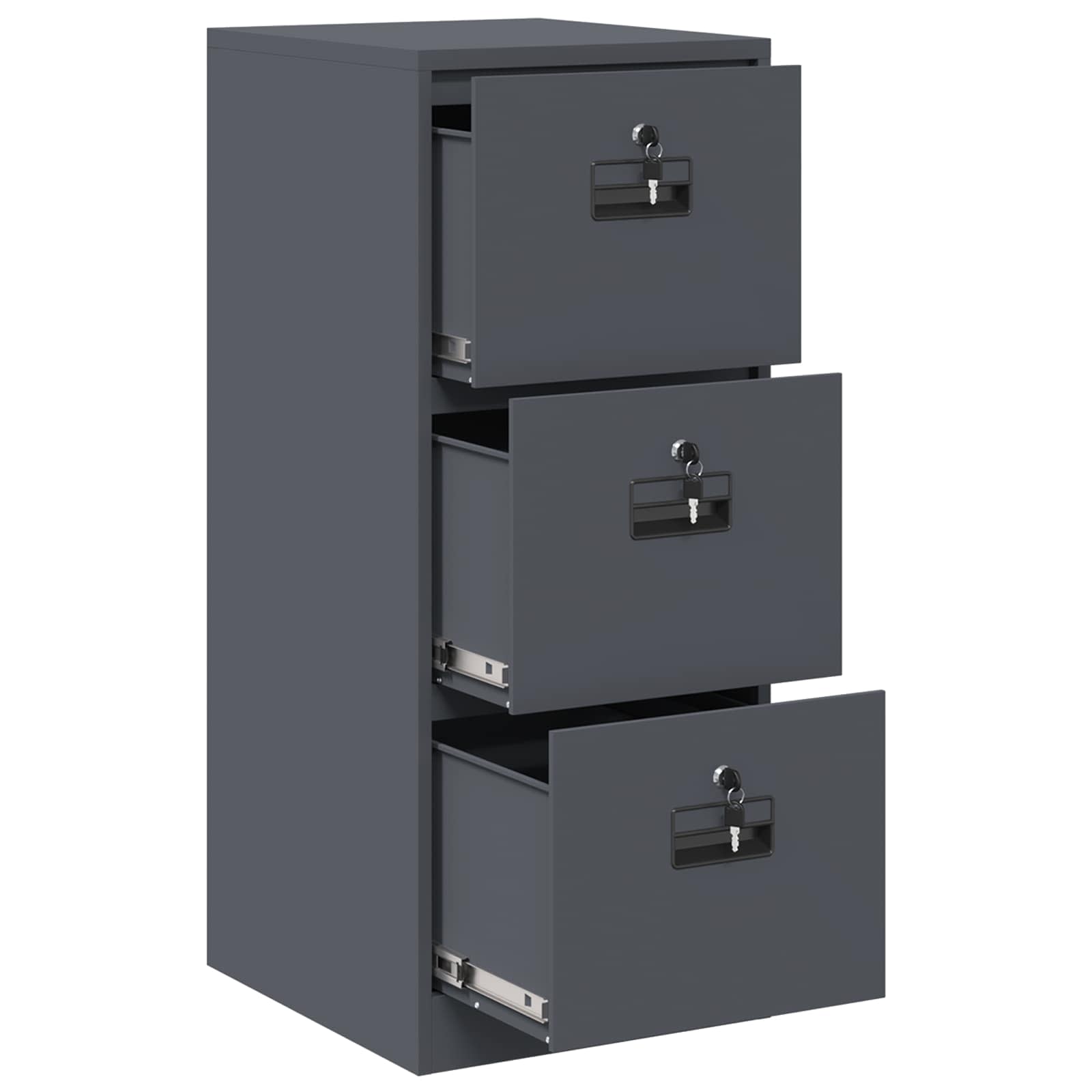 Cabinet de Dossier avec tiroir Anthracite 44 x 50 x 106.5 cm - XIOS