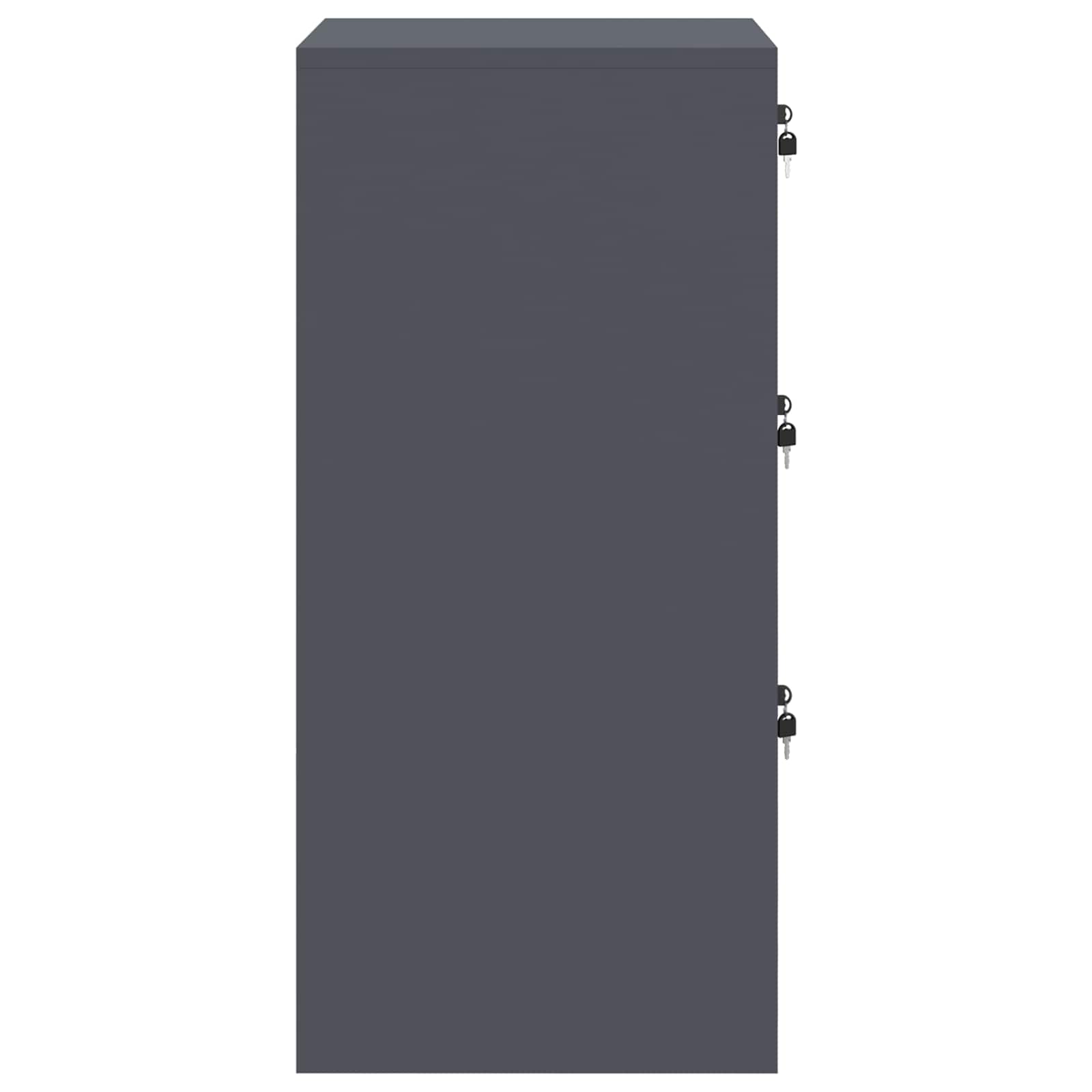 Cabinet de Dossier avec tiroir Anthracite 44 x 50 x 106.5 cm - XIOS