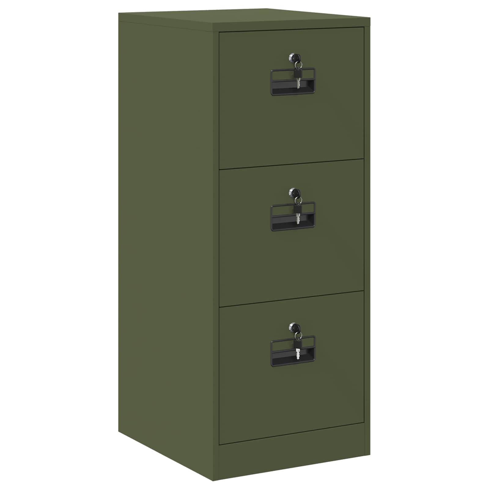 Cabinet de Dossier avec tiroir Vert olive 44 x 50 x 106.5 cm - XIOS