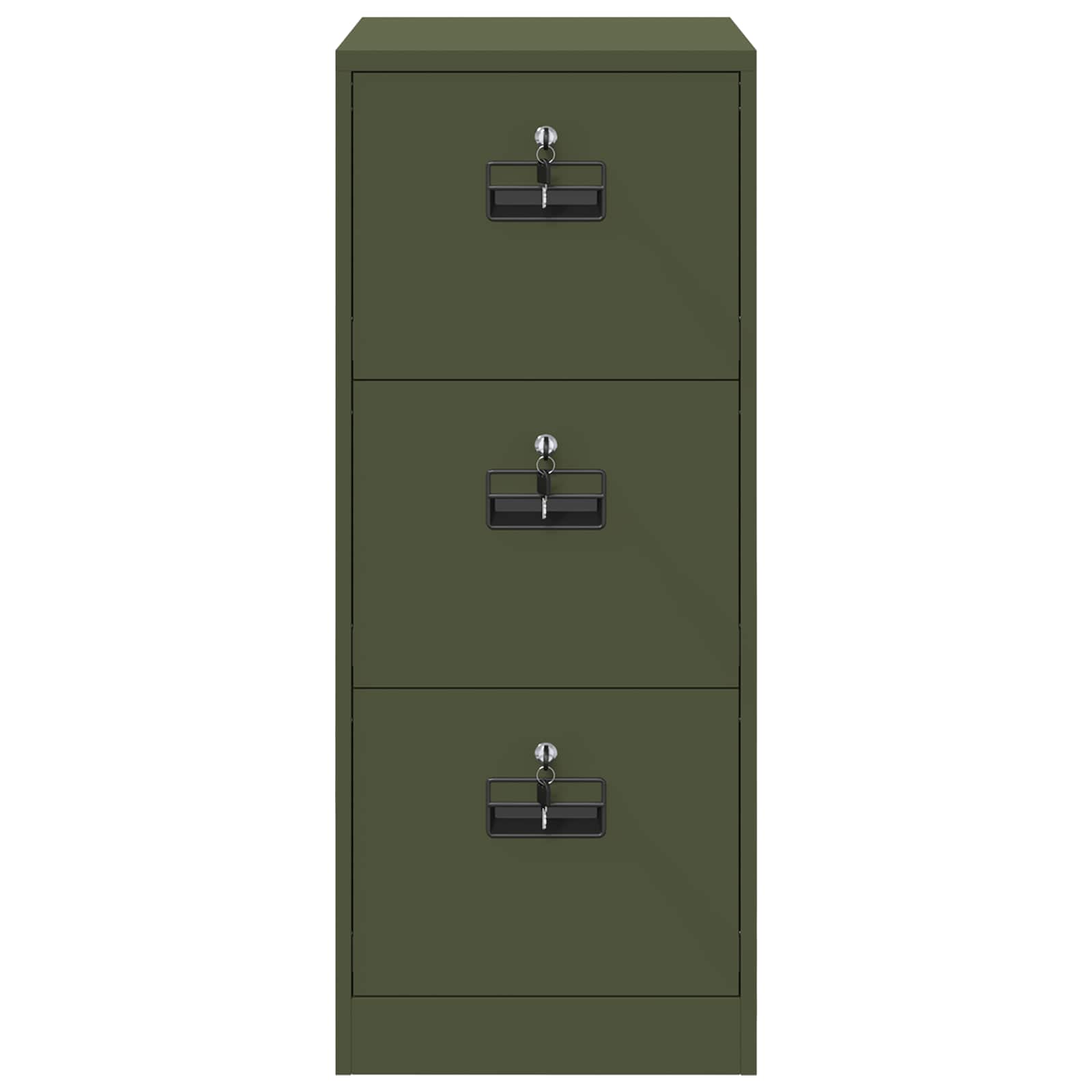 Cabinet de Dossier avec tiroir Vert olive 44 x 50 x 106.5 cm - XIOS