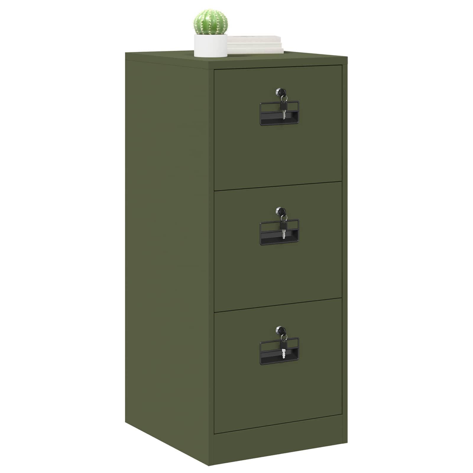 Cabinet de Dossier avec tiroir Vert olive 44 x 50 x 106.5 cm - XIOS