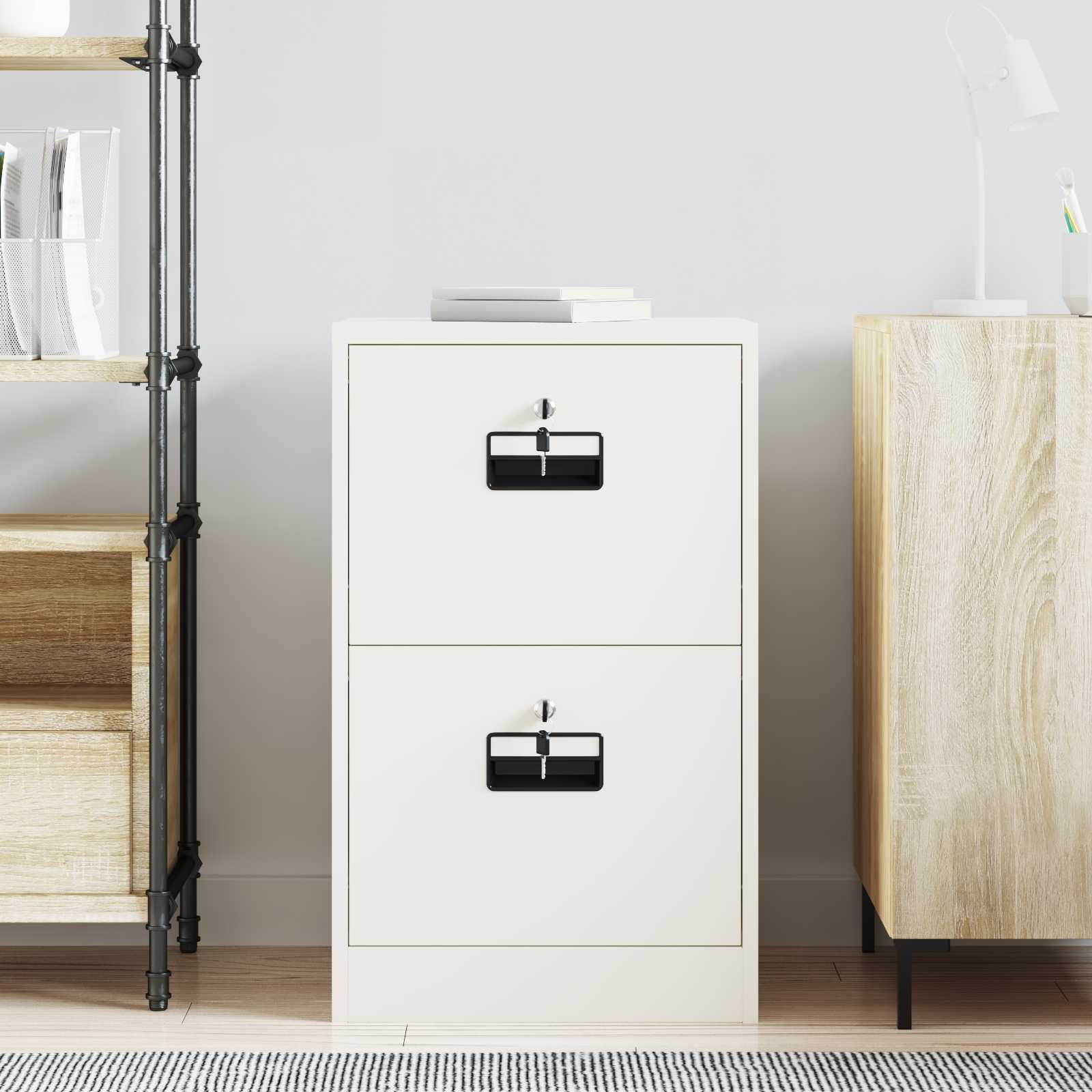 Cabinet de Dossier avec tiroir Blanc 44 x 50 x 106.5 cm - XIOS