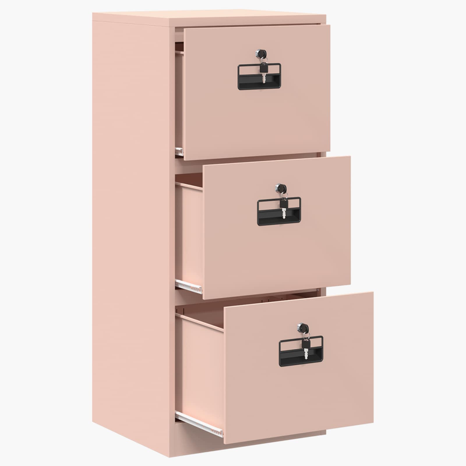 Cabinet de Dossier Rose 44 x 50 x 106.5 cm Acier Laminé à Froid - XIOS
