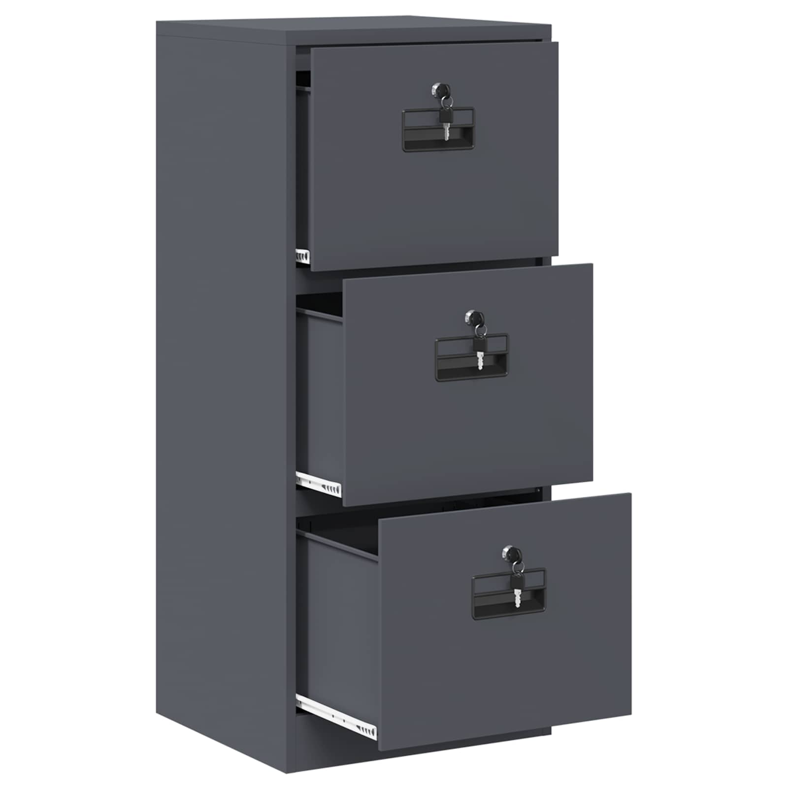 Cabinet de Dossier avec tiroir Anthracite 44 x 50 x 106.5 cm - XIOS