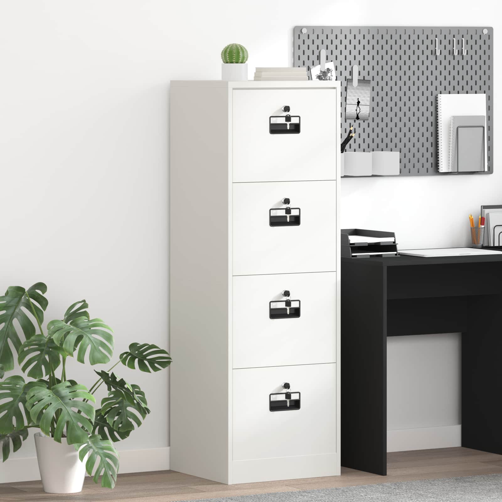Cabinet de Dossier avec tiroir Vert olive 44 x 50 x 106.5 cm - XIOS