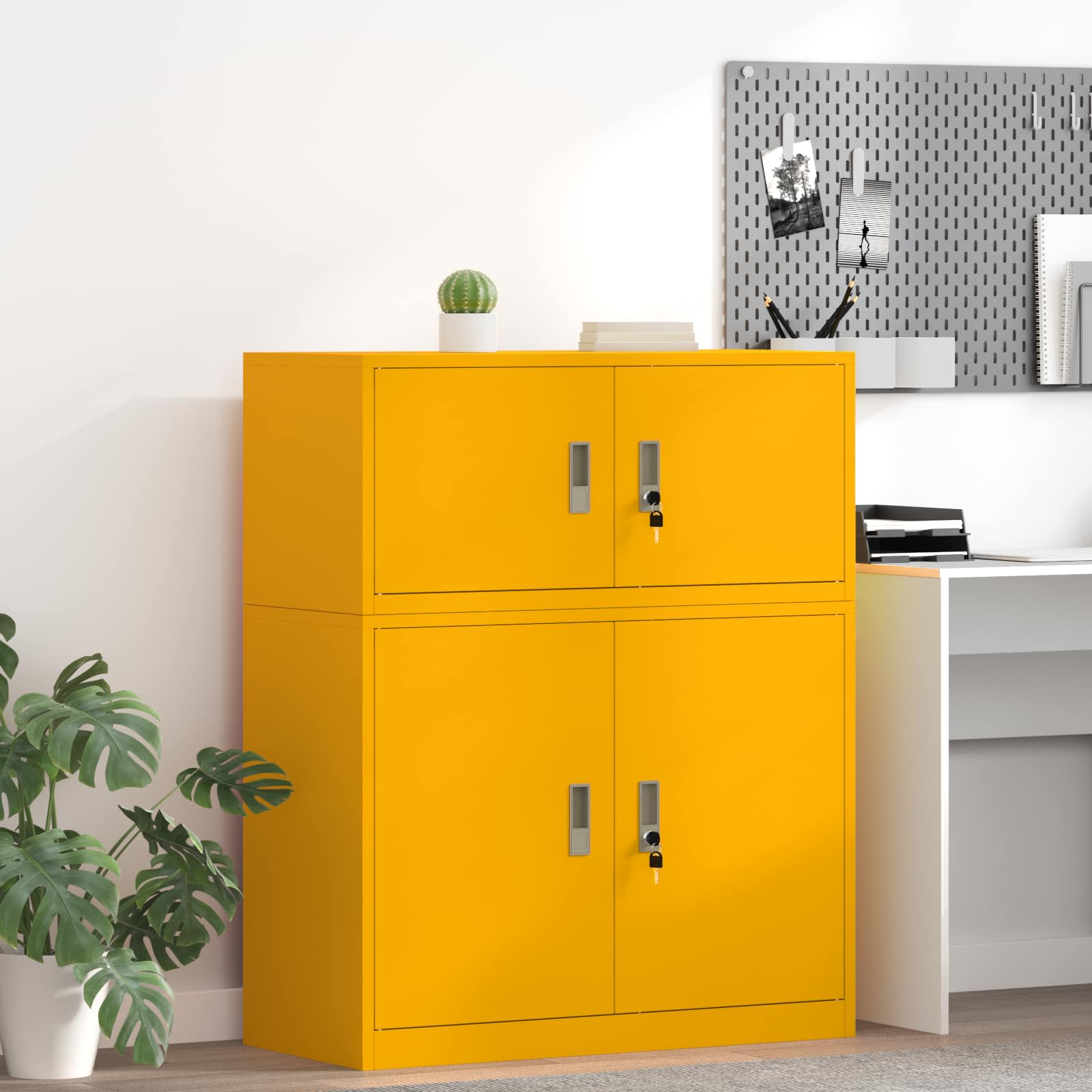 Armoire de rangement Jaune moutarde 90 x 40 x 40 cm