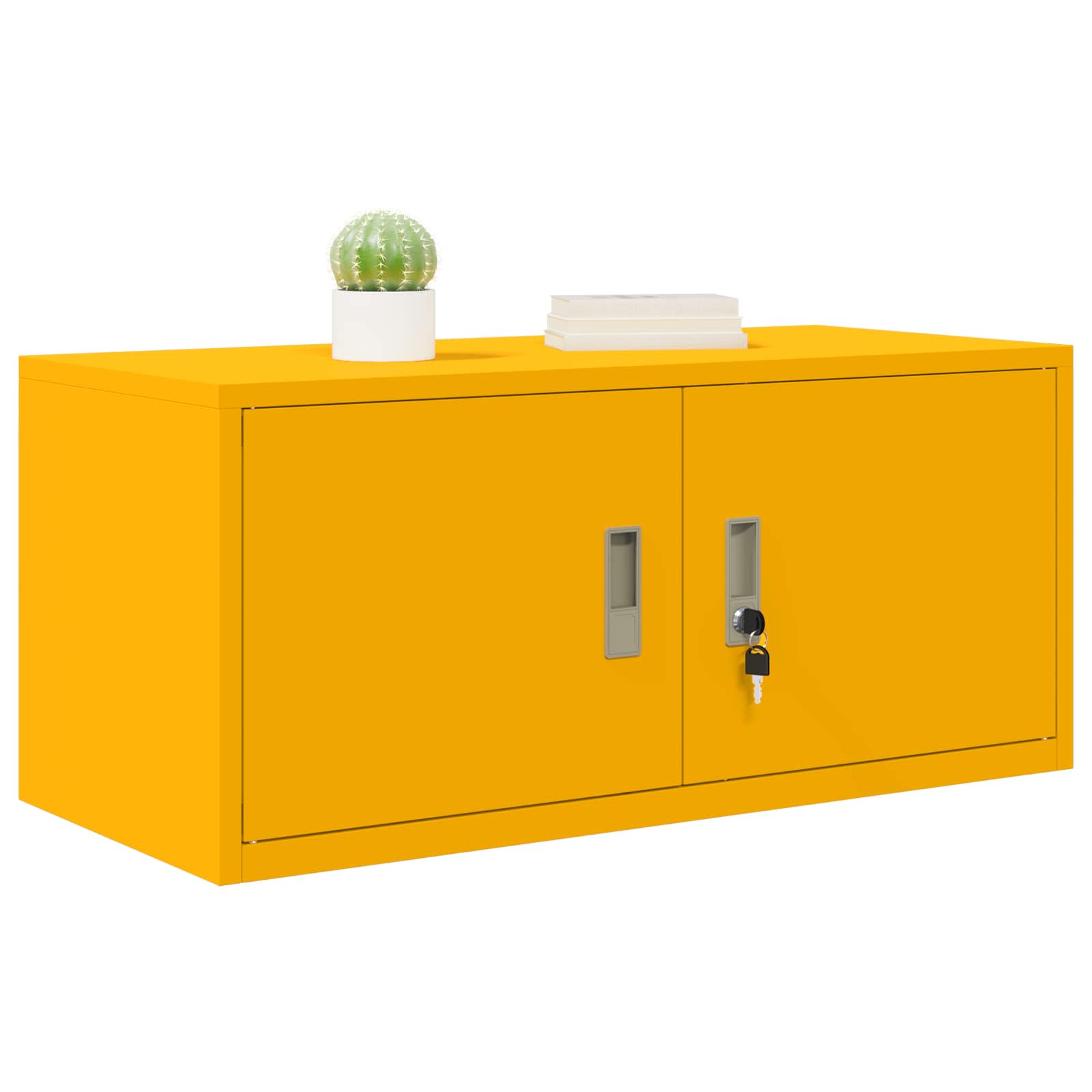 Armoire de rangement Jaune moutarde 90 x 40 x 40 cm