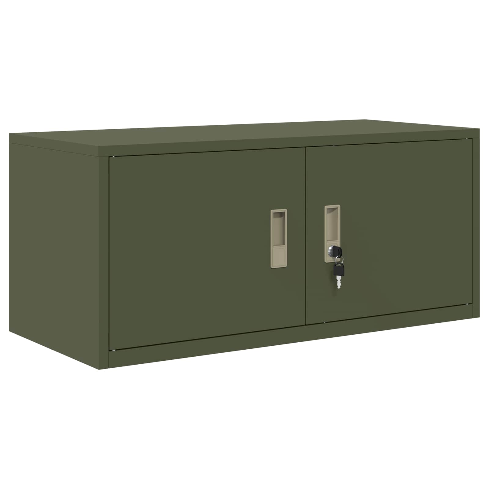 Armoire de rangement avec stockage Vert olive 90 x 40 x 40 cm