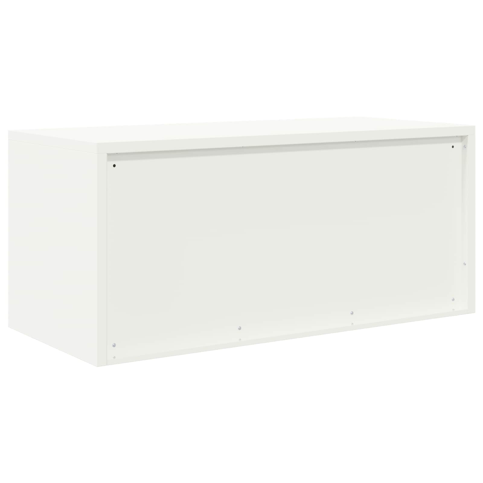 Armoire de rangement Blanc 90 x 40 x 40 cm Acier Laminé à Froid