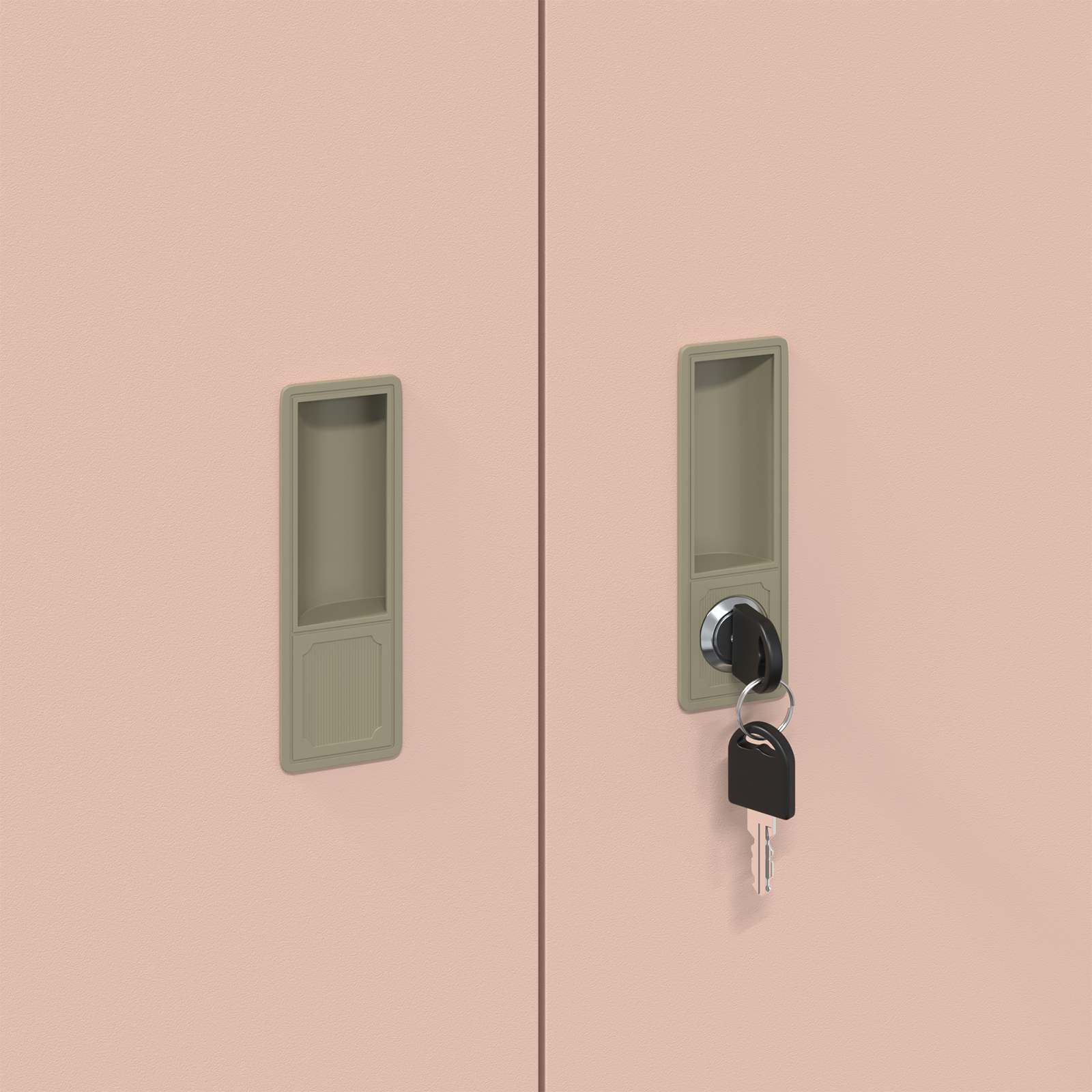 Armoire de rangement Rose 90 x 40 x 70 cm Acier Laminé à Froid - XIOS