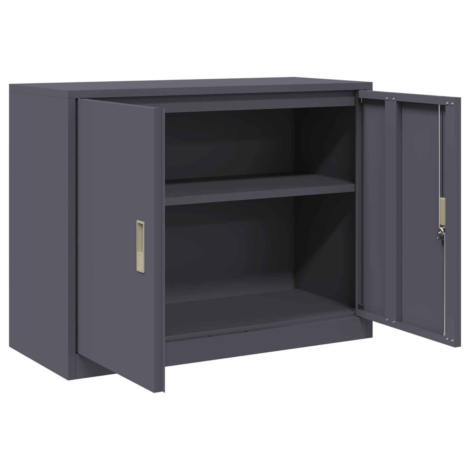 Armoire de rangement avec stockage Anthracite 90 x 40 x 70 cm - XIOS