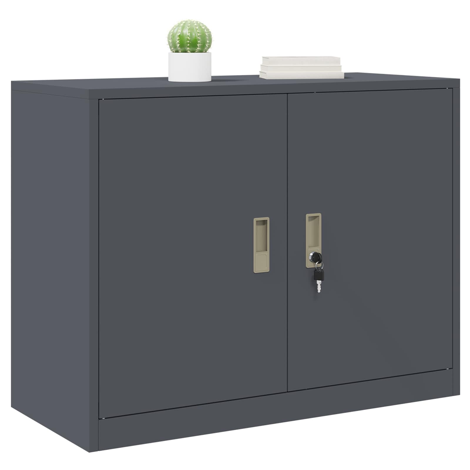 Armoire de rangement avec stockage Anthracite 90 x 40 x 70 cm - XIOS