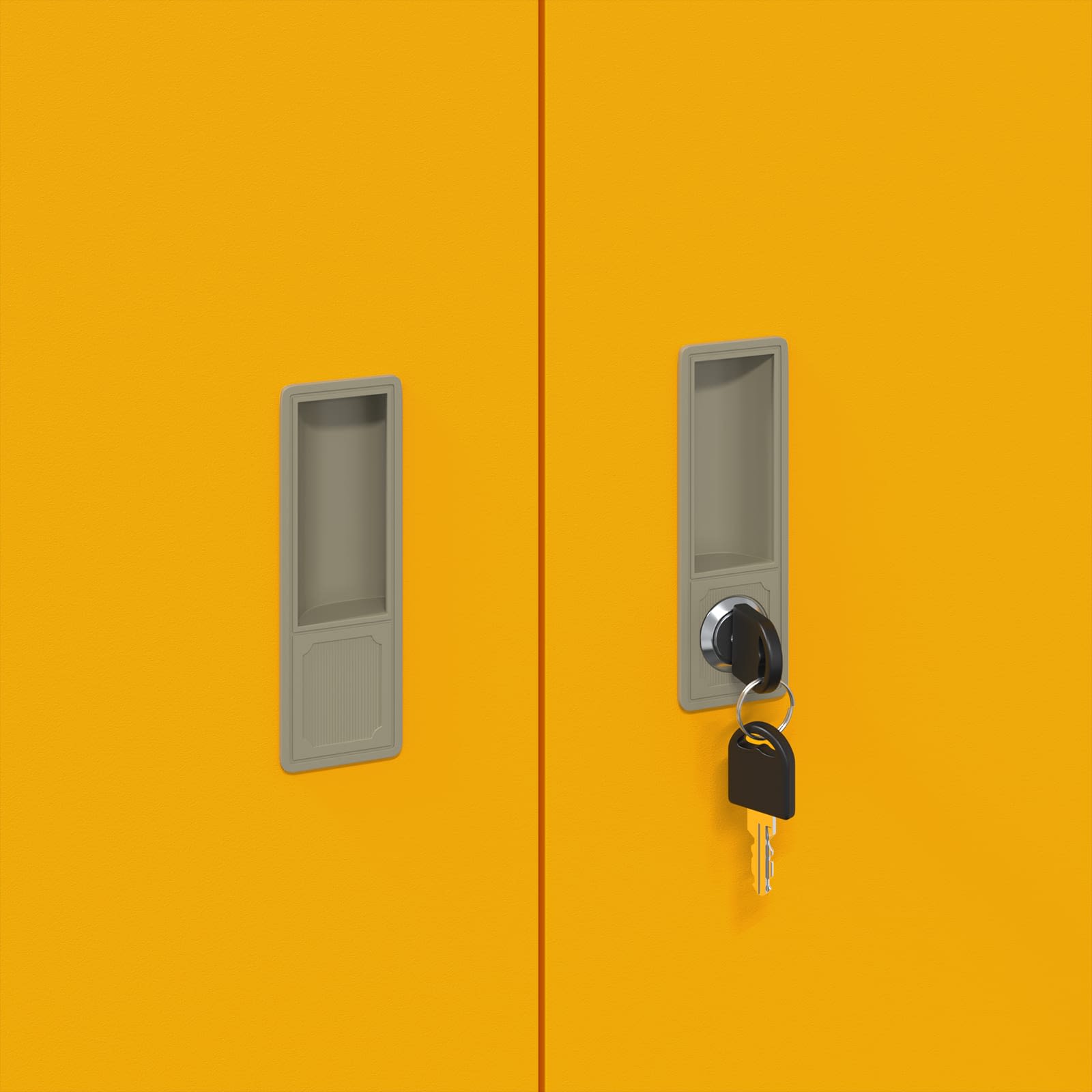 Armoire de rangement Jaune moutarde 90 x 40 x 70 cm - XIOS