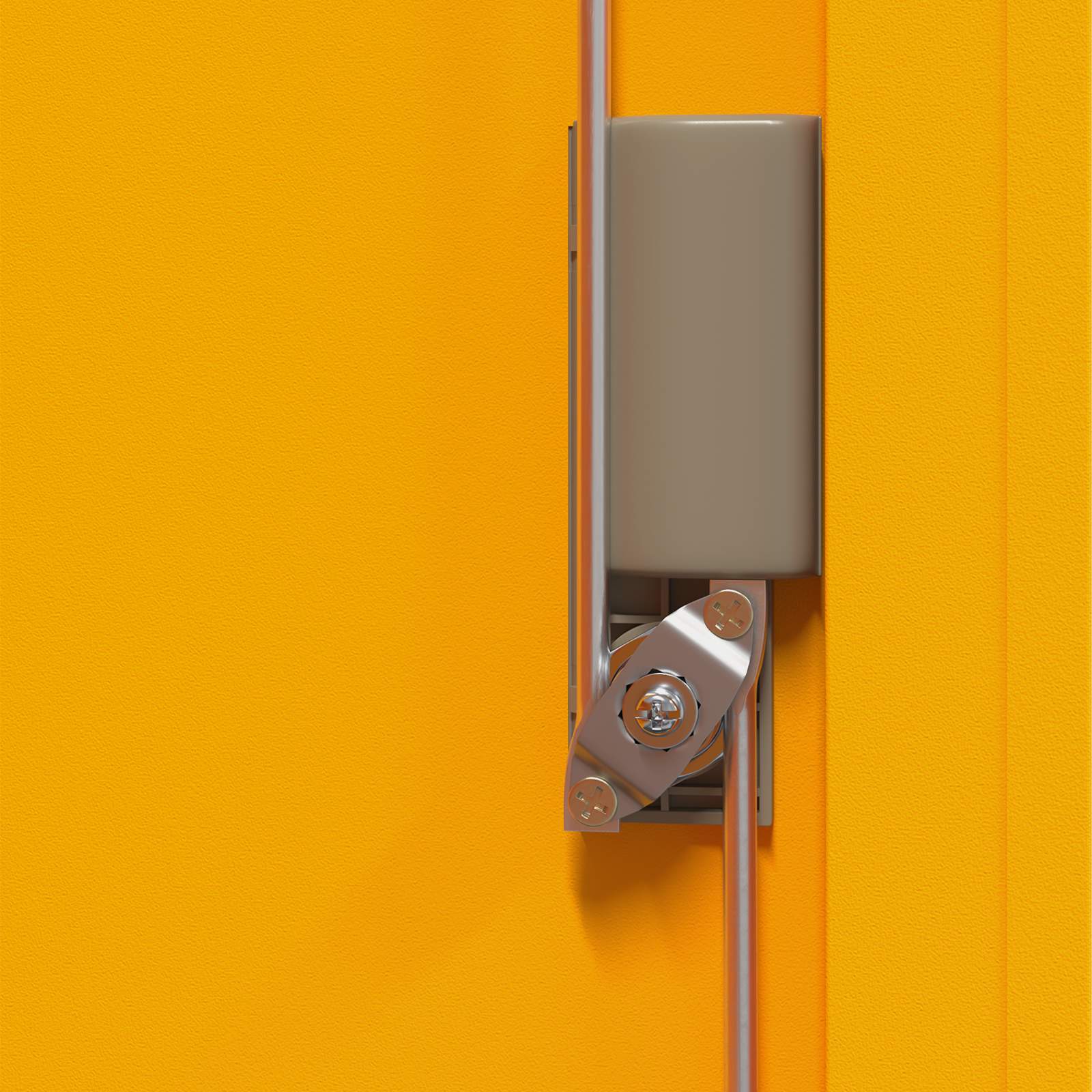 Armoire de rangement Jaune moutarde 90 x 40 x 70 cm - XIOS