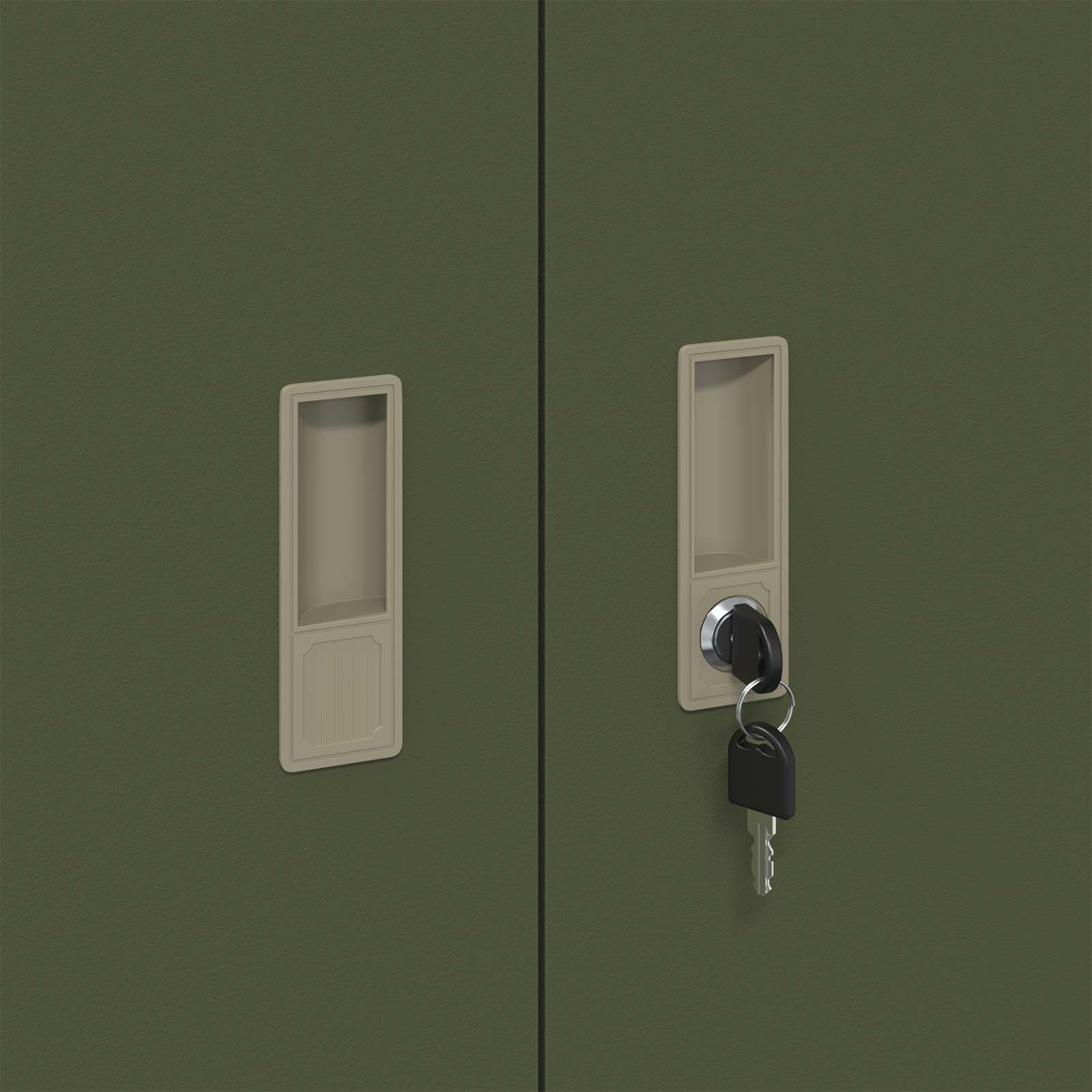 Armoire de rangement avec stockage Vert olive 90 x 40 x 70 cm - XIOS