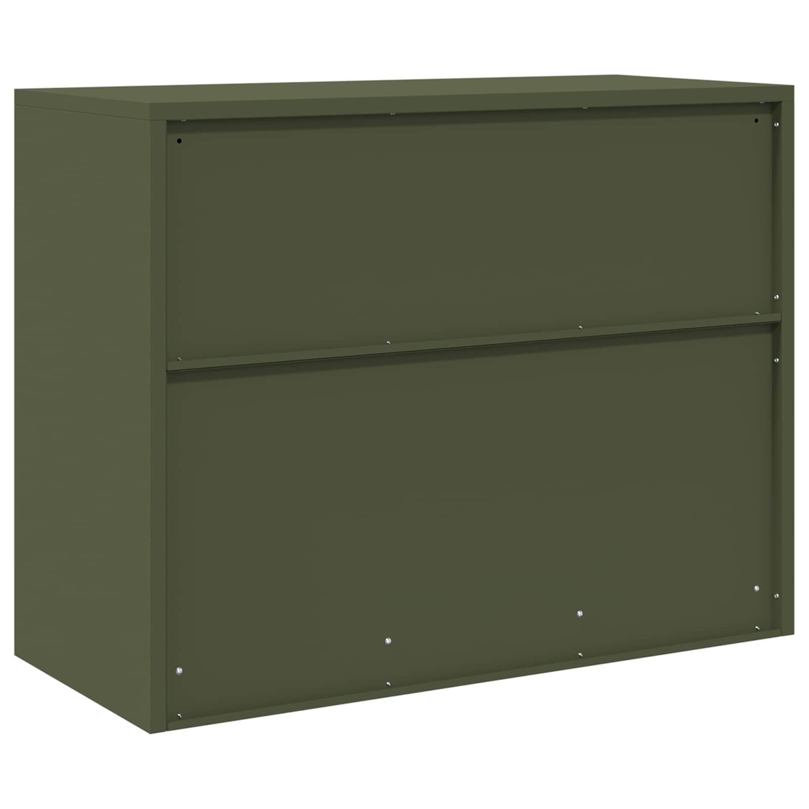 Armoire de rangement avec stockage Vert olive 90 x 40 x 70 cm - XIOS