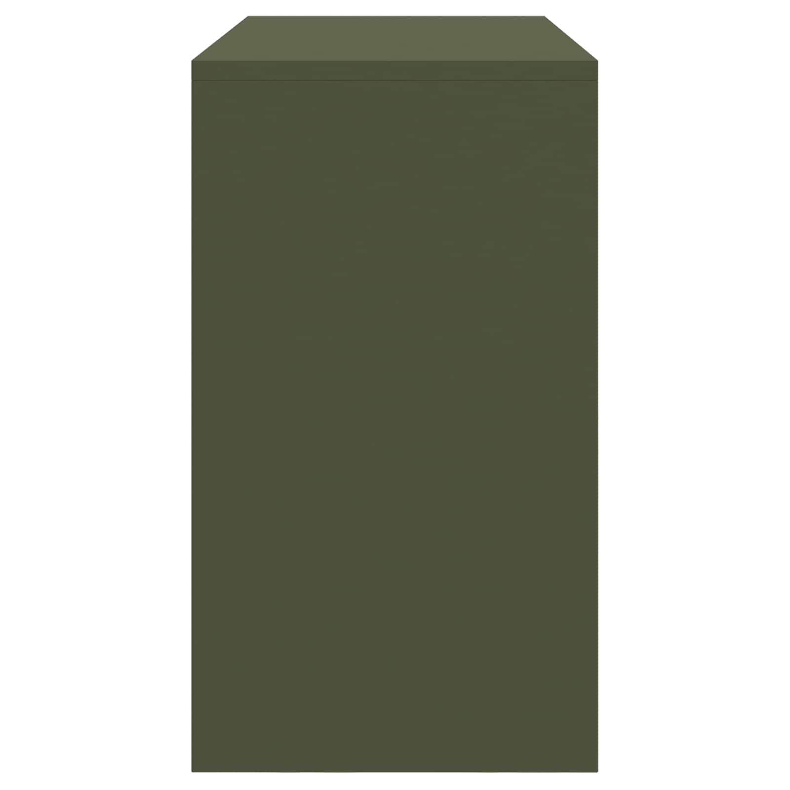 Armoire de rangement avec stockage Vert olive 90 x 40 x 70 cm - XIOS