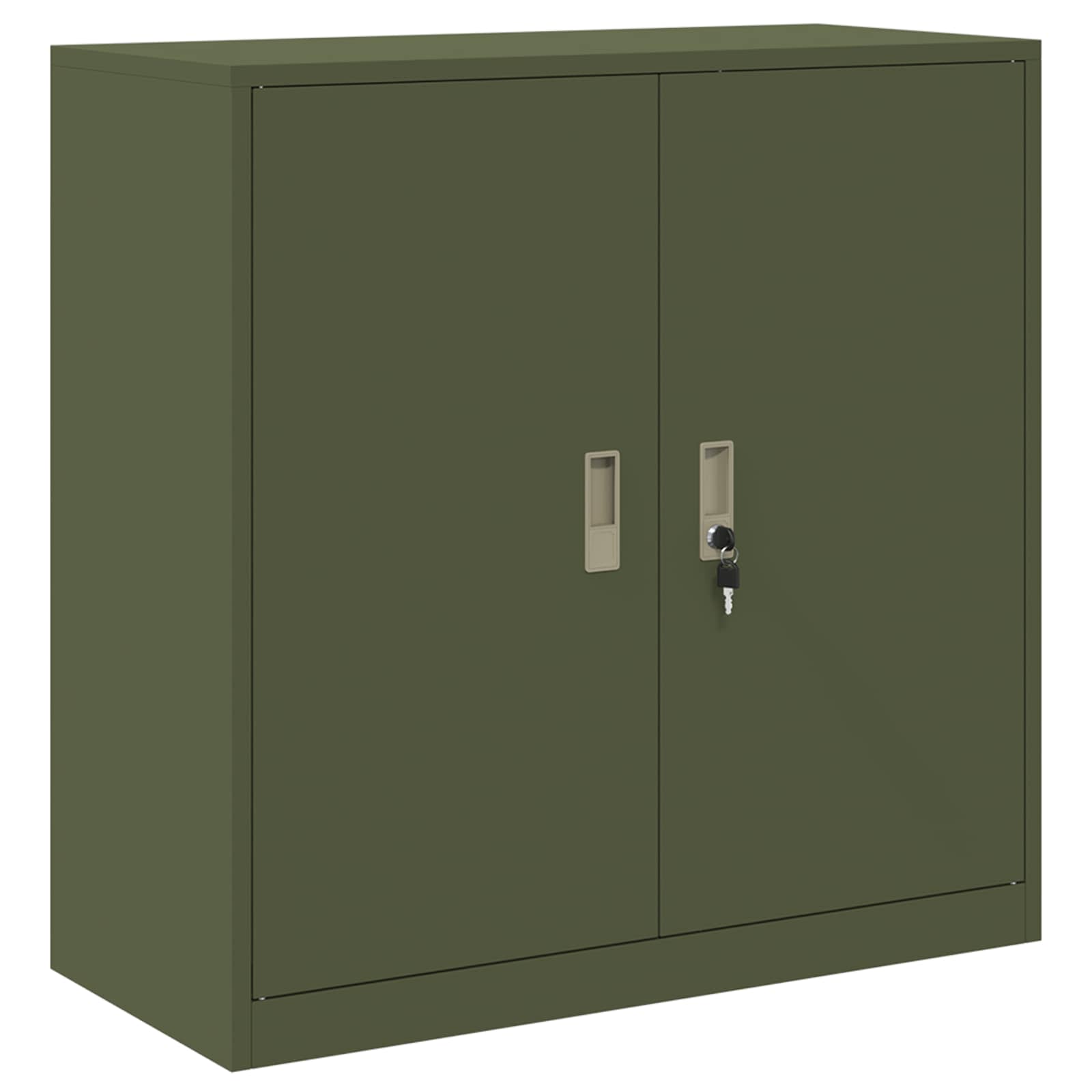 Armoire de rangement avec stockage Vert olive 90 x 40 x 90 cm - XIOS