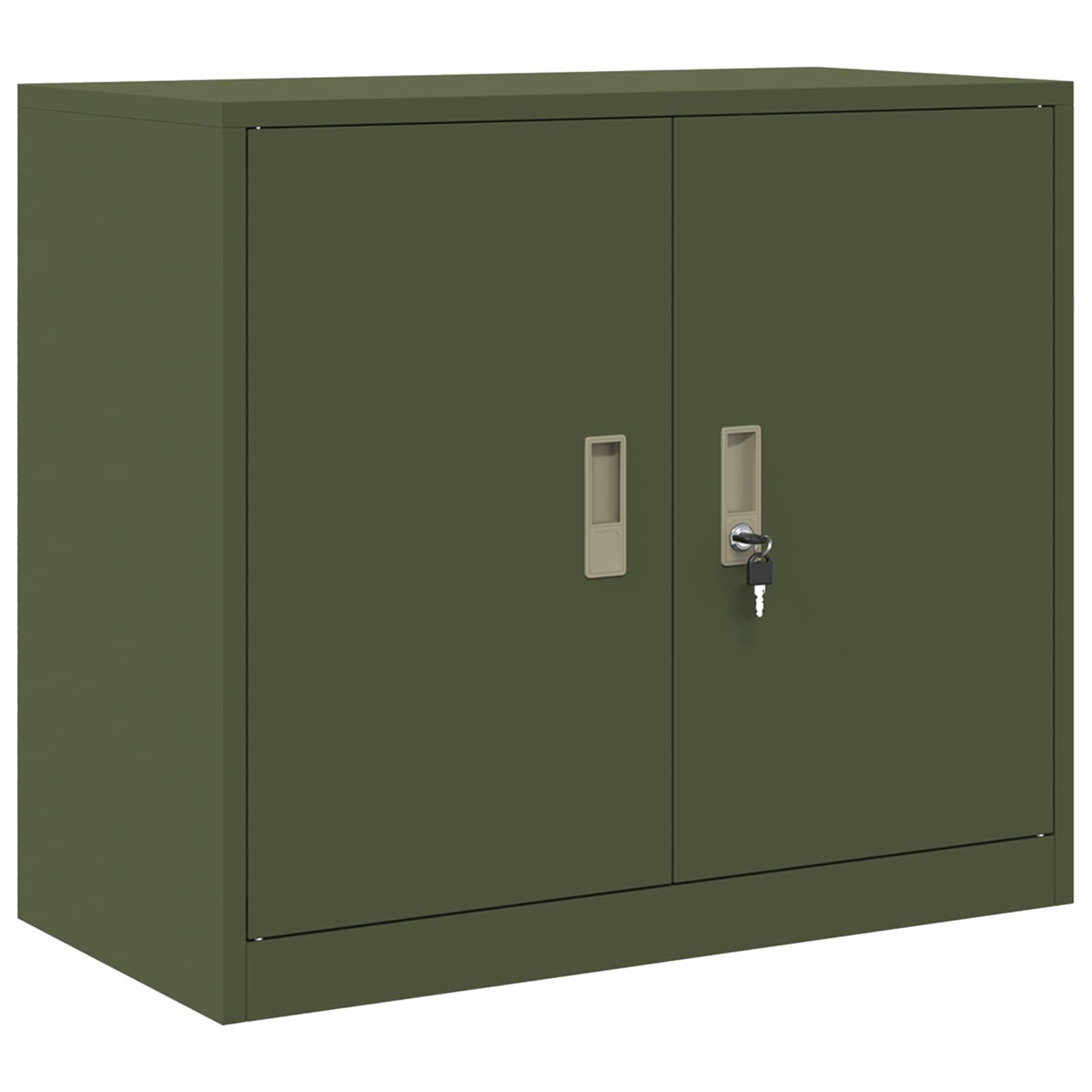 Armoire de rangement avec stockage Vert olive 80 x 40 x 70 cm - XIOS