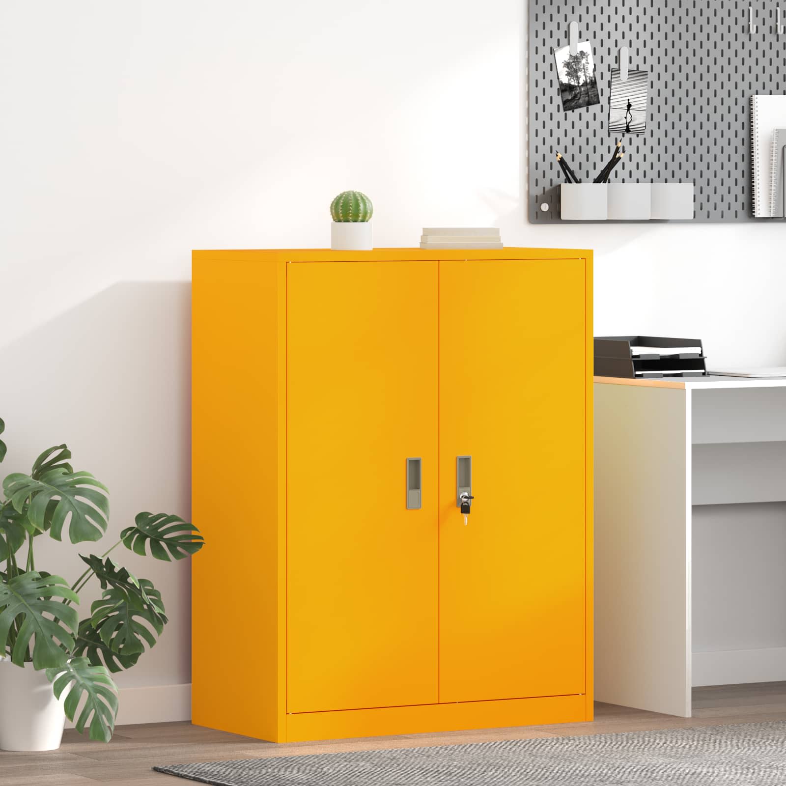 Armoire de rangement Jaune moutarde 80 x 40 x 105 cm
