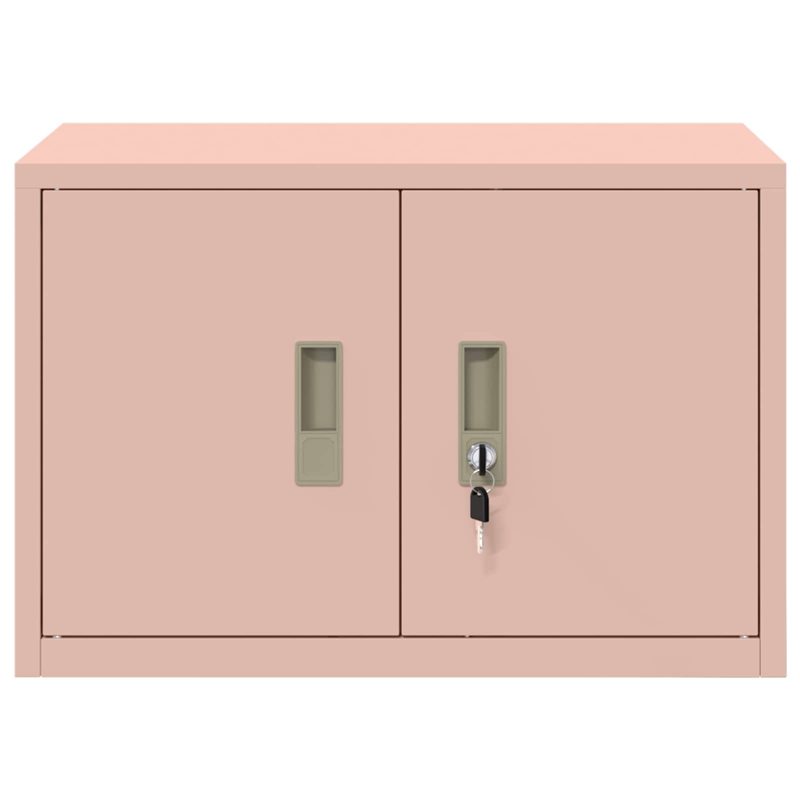 Armoire de rangement Rose 60 x 40 x 40 cm Acier Laminé à Froid