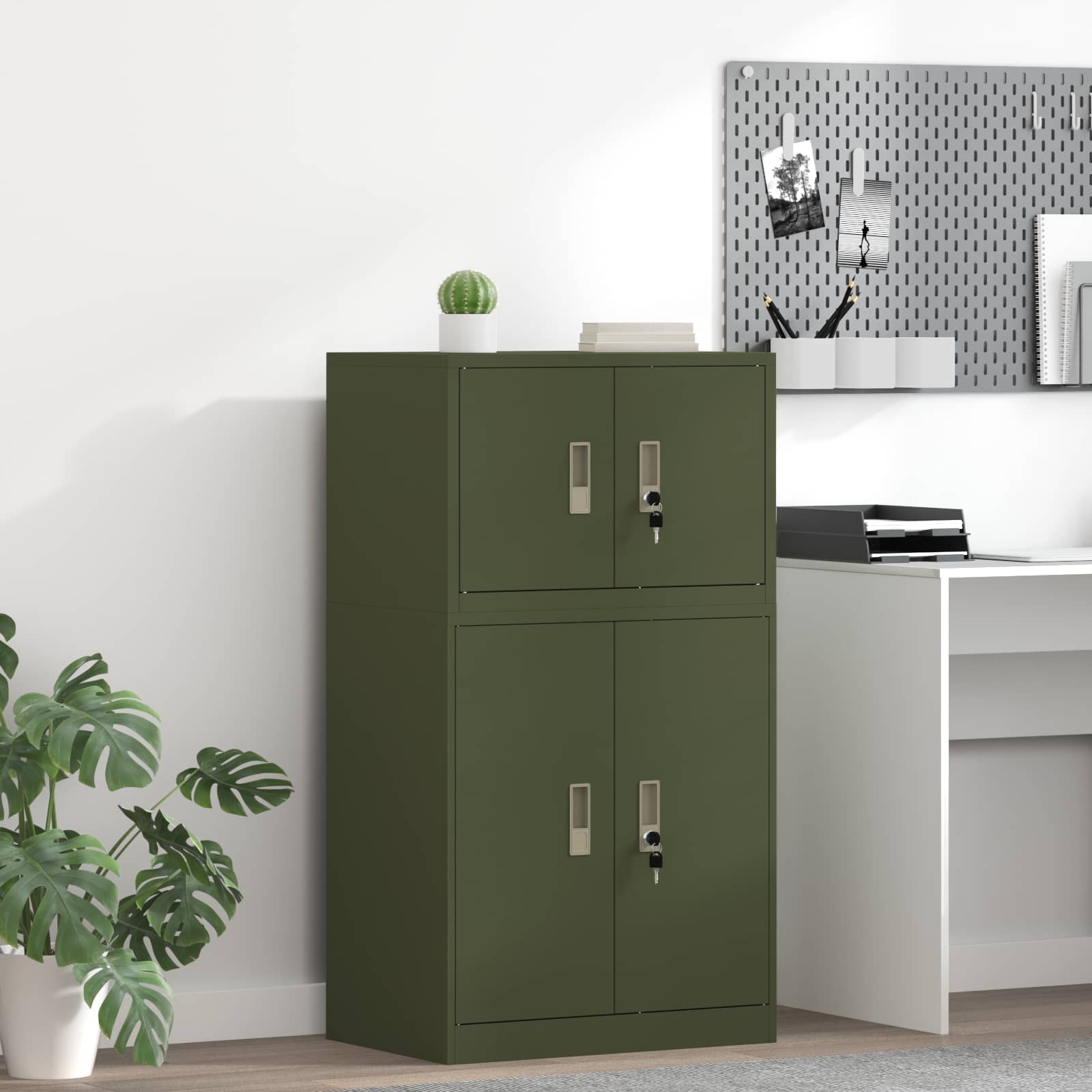 Armoire de rangement avec stockage Vert olive 60 x 40 x 40 cm