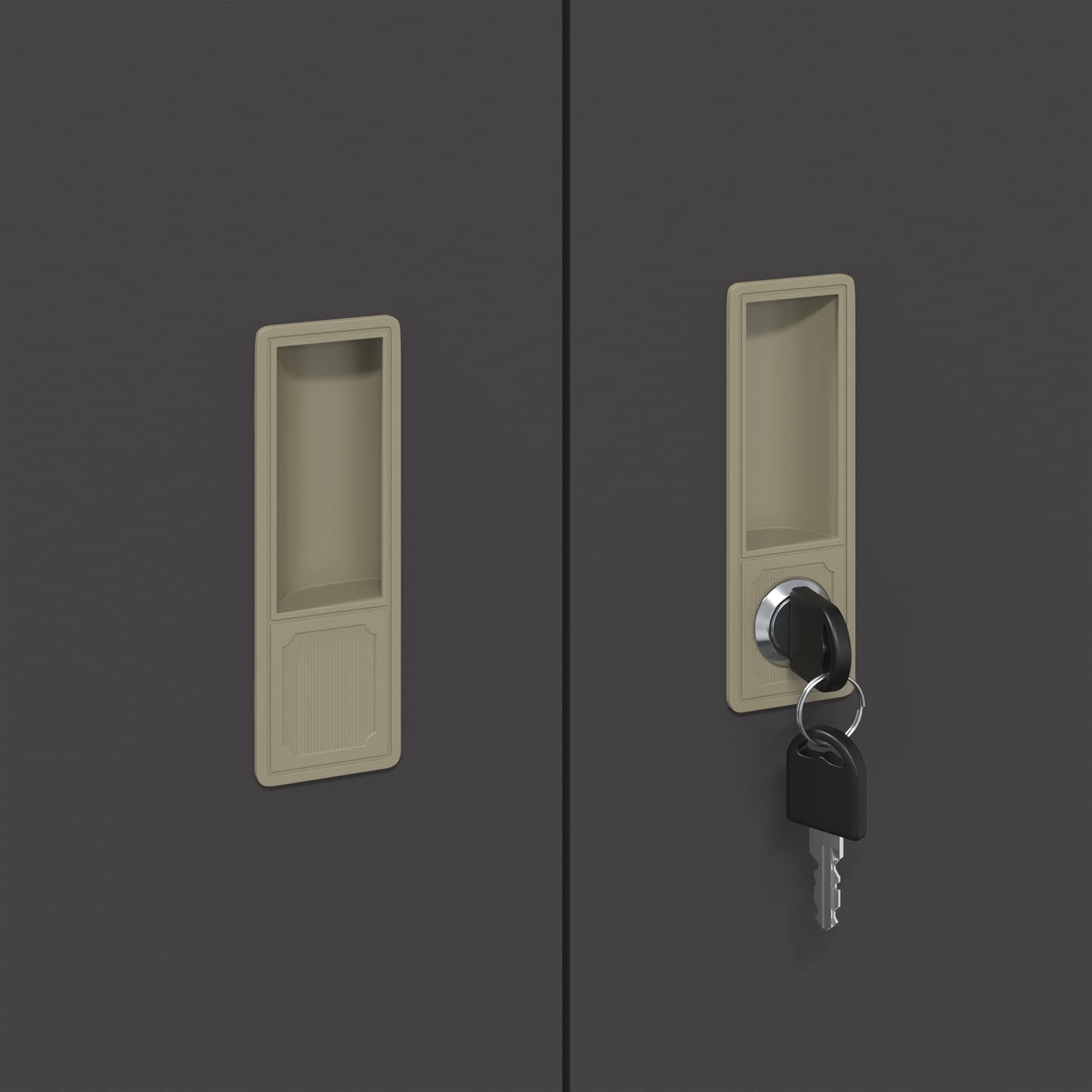 Armoire de rangement Noir 60 x 40 x 90 cm Acier Laminé à Froid - XIOS