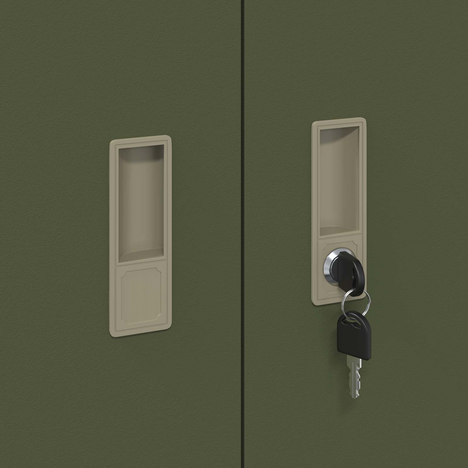 Armoire de rangement avec stockage Vert olive 60 x 40 x 90 cm - XIOS