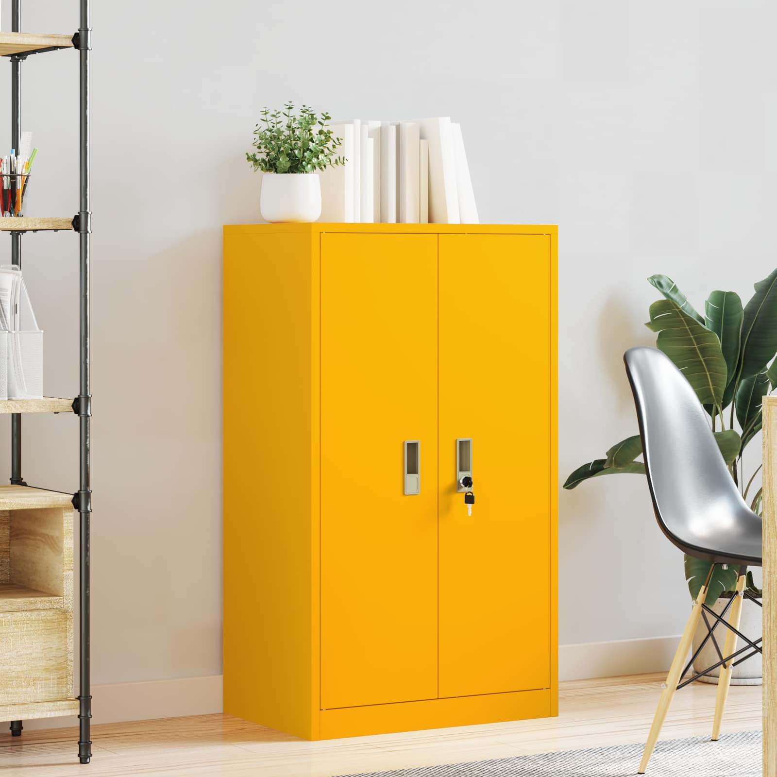 Armoire de rangement Jaune moutarde 60 x 40 x 105 cm - XIOS
