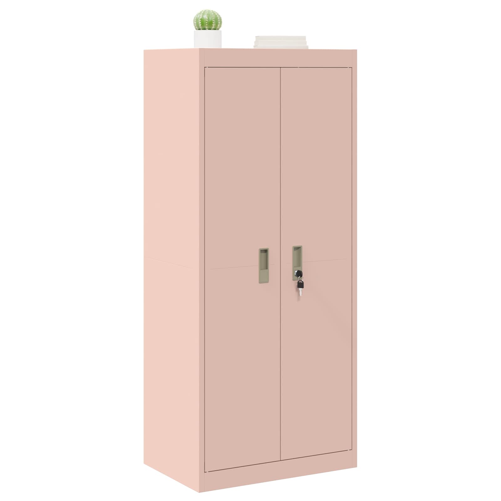 Armoire de rangement Rose 60 x 40 x 140 cm Acier Laminé à Froid - XIOS
